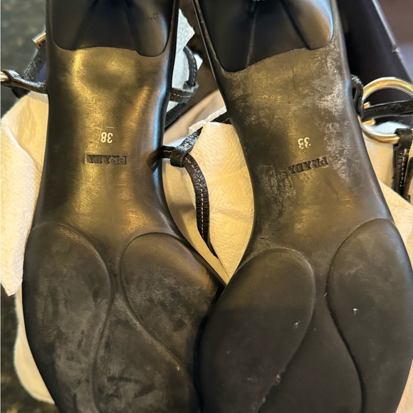Prada Sandal authentic Cinghiale Nero size 38 - Picture 6 of 10
